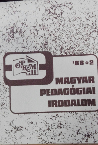 Herzn Andrea  (Szerk) - Magyar Pedaggiai Irodalom 1988.2.Szm