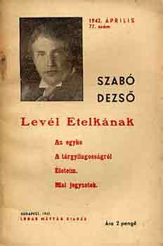 Szab Dezs - Levl Etelknak