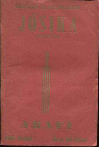 báró Jósika Miklós - Abafi (Magyar klasszikusok)