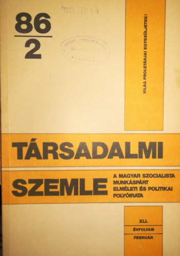 Társadalmi szemle 86/2 XLI évfolyam február