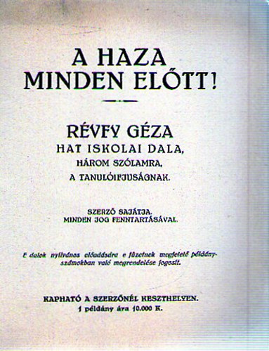 A haza minden el�tt!