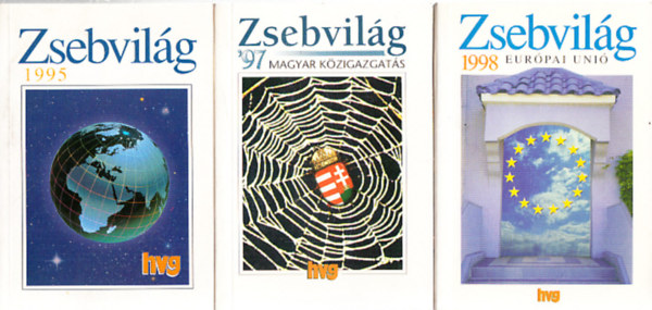 Simon kos- Vass Pter - Zsebvilg (3db.): 1995 + 1997 (Magyar kzigazgats) + 1998 (Eurpai Uni)