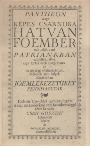 Eurpa Knyvkiad - Hatvan fember (Cseh Gusztv rzkarcai)