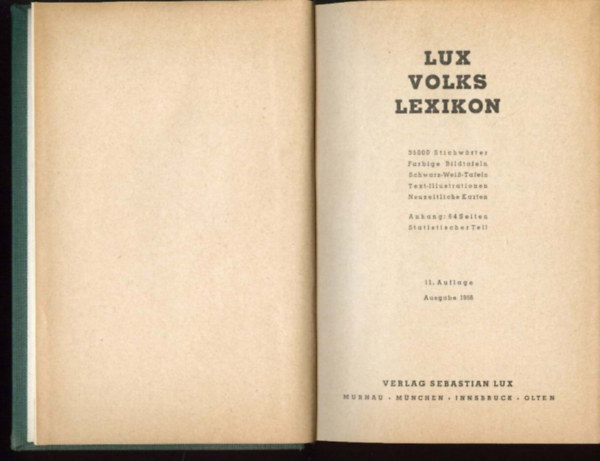 Lux Volks Lexikon - 35000 stichwrter