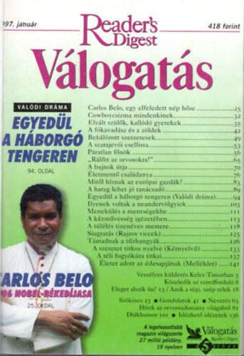 Luk�cs Tam�s  (szerk.) - Reader's digest �js�gok 1997. teljes �vfolyam ( k�t k�tetbe k�tve )