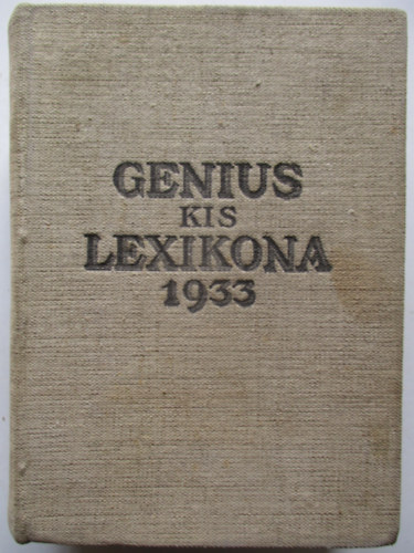 Genius kis lexikona 1933