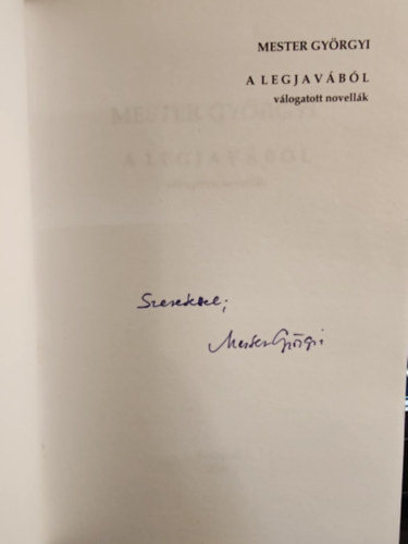 Mester Gy�rgyi - A legjav�b�l v�logatott novell�k