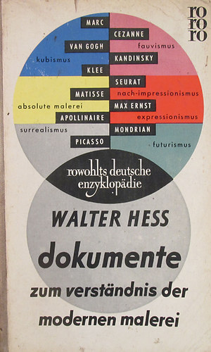 Walter Hess - Dokumente zum Verstndnis der modernen Malerei