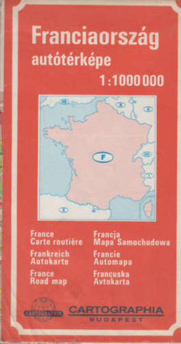 Franciaorszg auttrkpe 1:1000 000