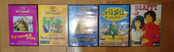 Csukás István, Dargay Attila Bálint Ágnes - 5 klasszikus magyar rajzfilm DVD-n: Szaffi, Süsü, a sárkány, Frakk, a macskák réme, Frakk, fő a kényelem, Futrinka utca