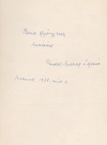 Vendel-Mohay Lajosn� - N�gy Babits-k�zirat (Dedik�lt)