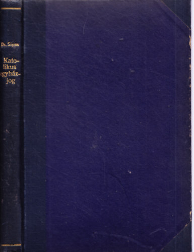 Dr. Sipos Istvn - Katolikus egyhzjog