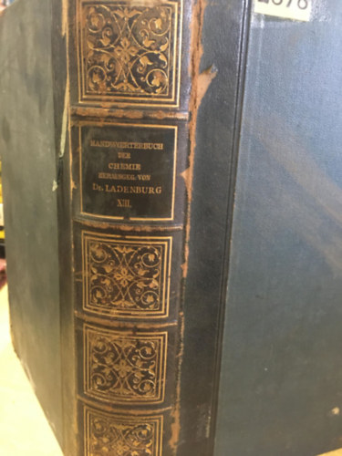 Prof Dr. A. Ladenburg - Handwörterbuch der Chemie XIII.