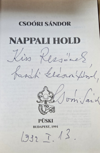 Cso�ri S�ndor - Nappali hold (dedik�lt)