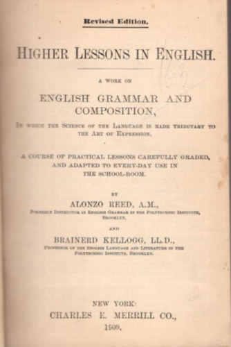 Alonzo Reed - Higher Leessons in English