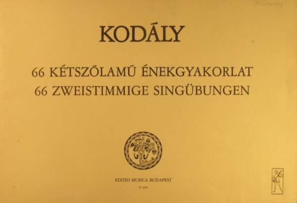 Kodly Zoltn - 66 ktszlam nekgyakorlat - 66 zweistimmige Singbungen