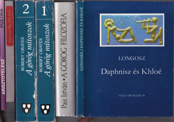 kori grg mvek: 5 m 6 ktetben: Daphnisz s Khlo + A grg filozfia + A grg mtoszok I-II. + Ngy grg letrajz + Arisztotelsz Potika