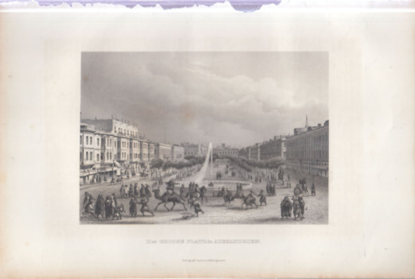 Az alexandriai f�t�r - eredeti litogr�fia (metszet)