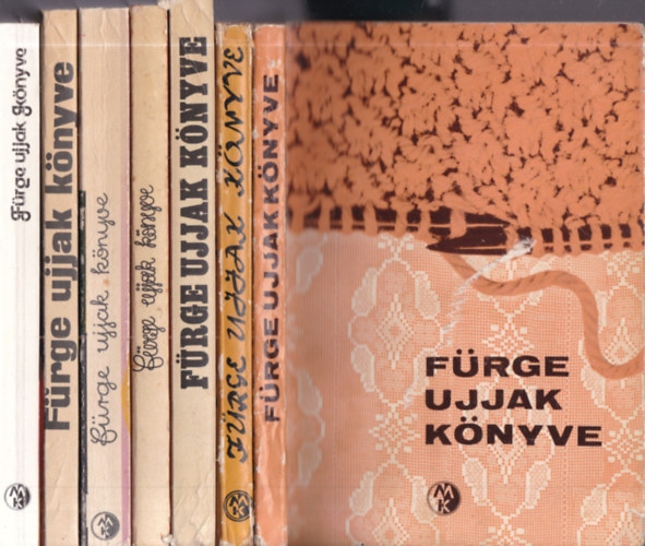 7 db. F�rge ujjak k�nyve (1964, 1967, 1972, 1974, 1975, 1976, 1979)