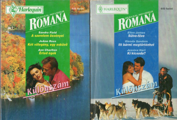 Glenda Sanders, Jessica Hart Ellen James - 6 db Romana k�l�nsz�m: 1997/1-6. ( teljes )