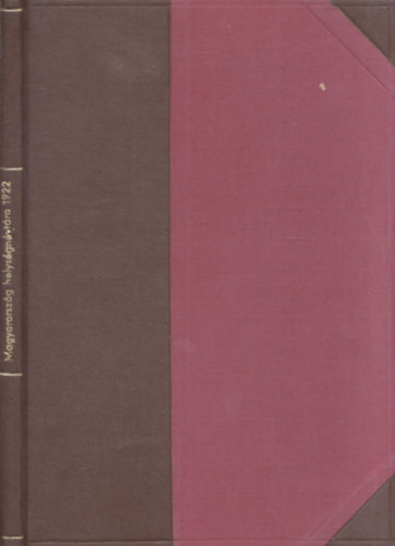Magyarorsz�g helys�gn�vt�ra 1922
