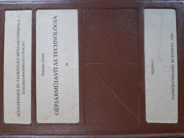 Gpjrmjavts technolgia II.