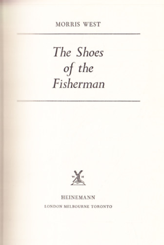 Morris West - The Shoes of The Fisherman.