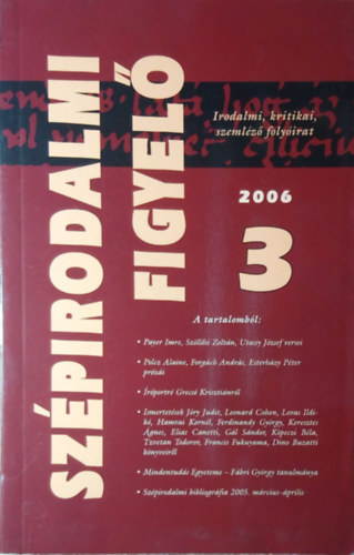 Szépirodalmi Figyelő 2006/3.