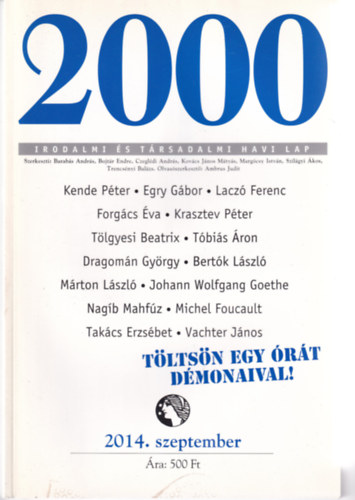 2000 Irodalmi s Trsadalmi Havi Lap - 2014. szeptember
