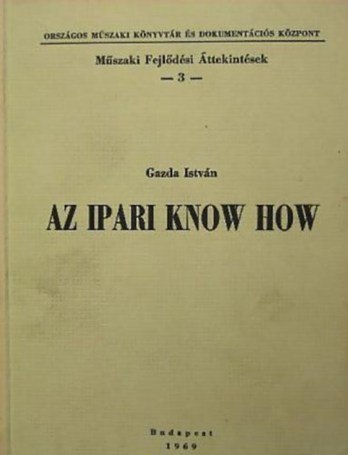 Gazda Istvn - Az ipari know how