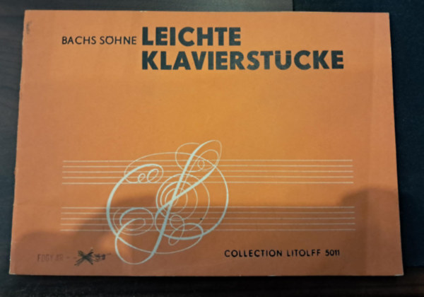 Bachs Söhne Leichte Klavierstücke (kotta németül)