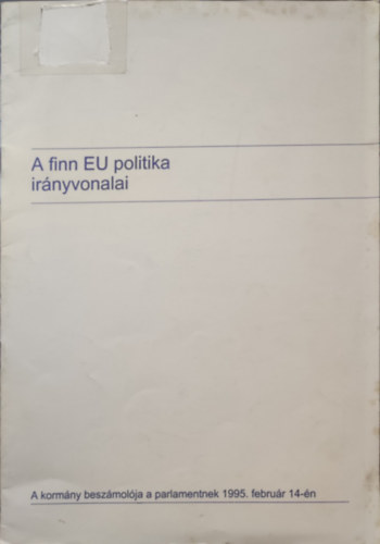 A finn EU politika ir�nyvonalai
