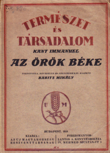 Immanuel Kant - Az rk bke (Termszet s trsadalom 1. szm)