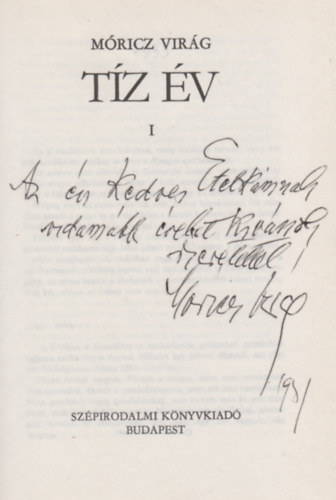 Mricz Virg - Tz v I-II.