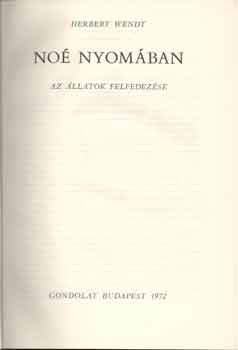 Herbert Wendt - No nyomban