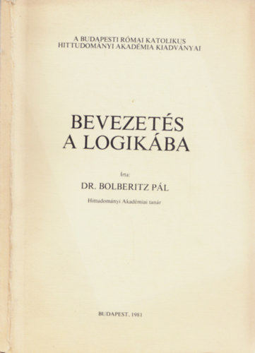 Bevezet�s a logik�ba