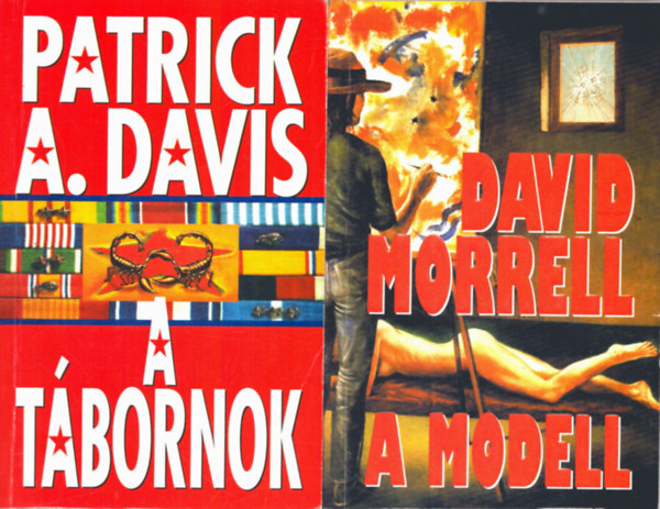 David Morell Patrick A. Davis - 2 db Krimi: A tbornok + A modell