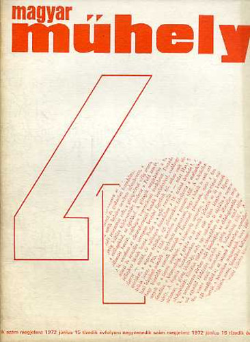 Magyar Mhely 1972 jnius (10. vf. 40. szm)