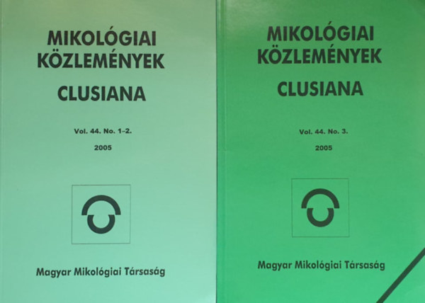 Dima Blint  (fszerk.) - Mikolgiai kzlemnyek - Clusiana (2005 vol. 44. No. 1-2. + 3.)