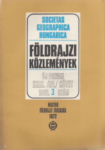 Fldrajzi kzlemnyek 1981/3.