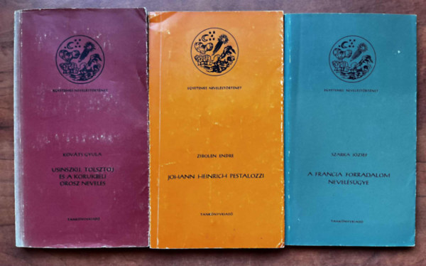 Zibolen Endre , Szarka józsef, Kováts Gyula Zibolen Endre (szerk.) - 3db Neveléstörténeti Könyvtár:Johann Heinrich Pestalozzi,A francia forradalom nevelésügye,Usinszkij, Tolsztoj és a korukbeli orosz nevelés