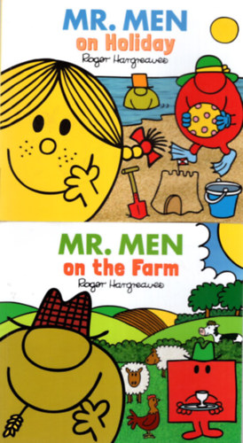 Rober Hargreaves - 2db Mr. Men ( angol mese egytt ) 1. Mr. Men on the Farm, 2. Mr. Men on Holiday