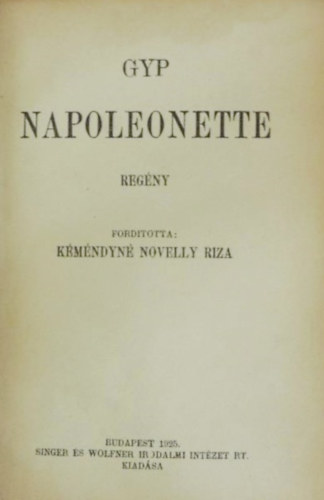 Gyp - Napoleonette