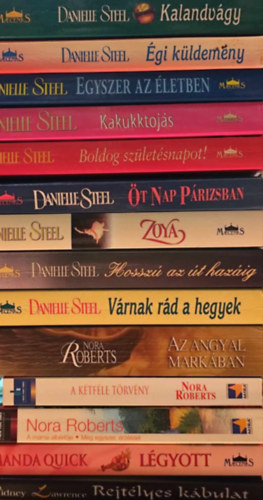 Nora Roberts, Amanda Quick, Sindey Lawrence Danielle Steel - 14 db romantikus ktet