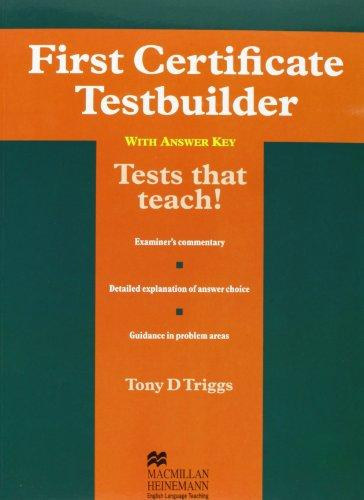 Triggs Tony D. - First Certificate Testbuilder With Key