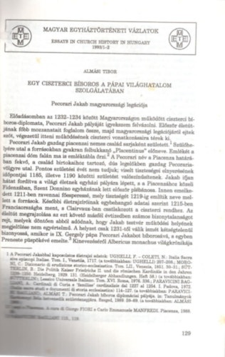 Almsi Tibor - Egy ciszterci bboros a ppai vilghatalom szolglatban - Klnlenyomat