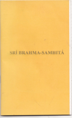 Ply Lszl  (ford.) - Sr Brahma-Samhit