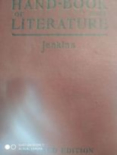 Rev. O. L. Jenkins - Hand-Book of Literature - Az angol irodalom k�zik�nyve