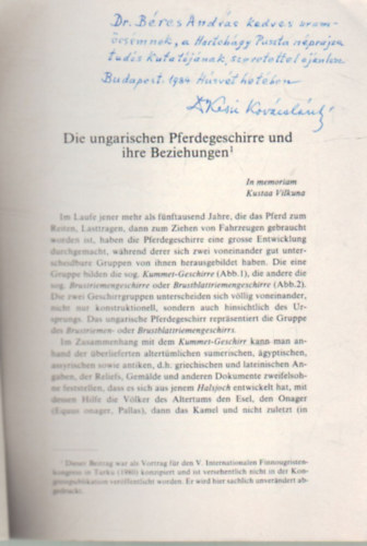 Kov�cs Keszi L�szl� - Sonderdruck aus den Finnisch-Ugrischen Forschungen XLV- k�l�nlenyomat ( N�met)