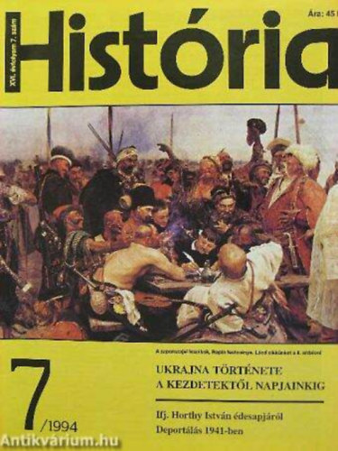 História XVI. évf. 7. szám (1994/7)